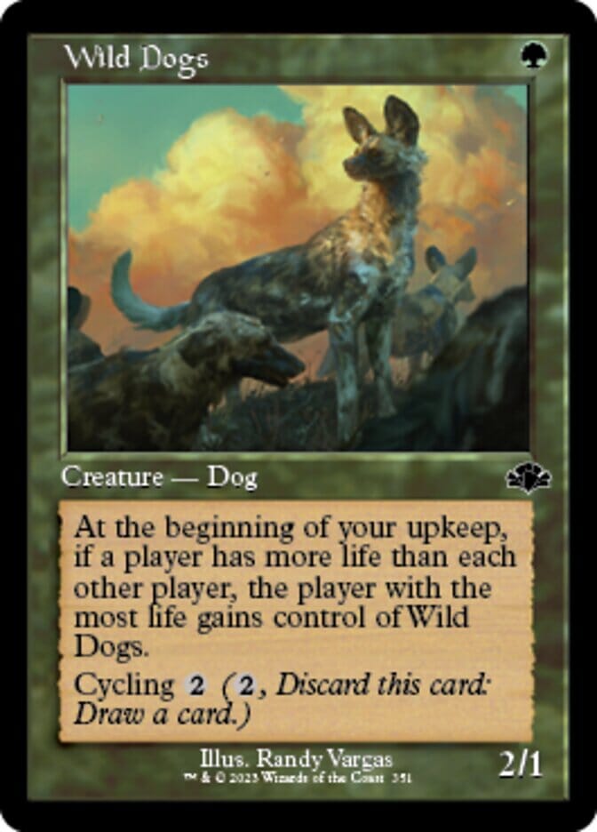 Wild Dogs (Retro) [Dominaria Remastered] MTG Single Magic: The Gathering  | Multizone: Comics And Games