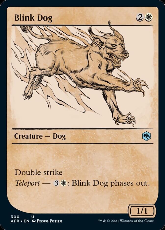 Blink Dog (Showcase) [Dungeons & Dragons: Adventures in the Forgotten Realms] MTG Single Magic: The Gathering  | Multizone: Comics And Games