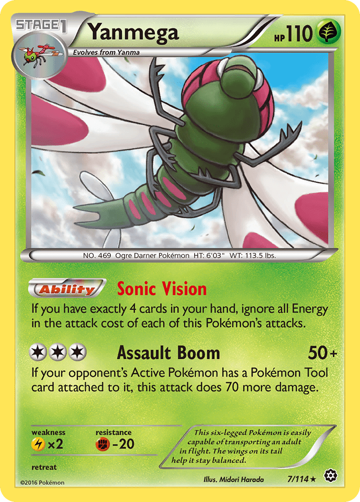 Yanmega (7/114) [XY: Steam Siege] Pokemon Single Pokémon  | Multizone: Comics And Games