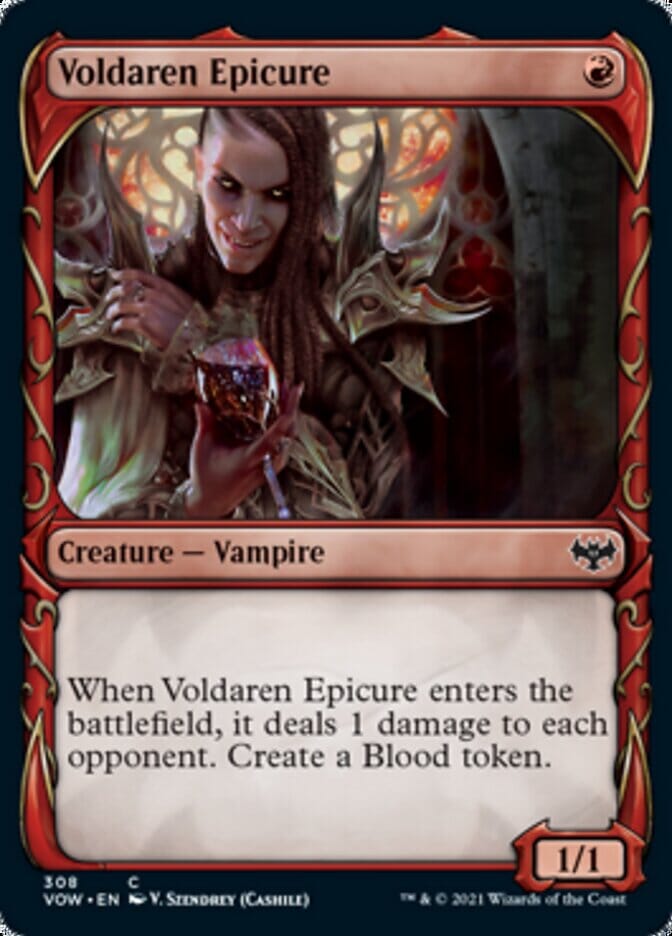 Voldaren Epicure (Showcase Fang Frame) [Innistrad: Crimson Vow] MTG Single Magic: The Gathering  | Multizone: Comics And Games