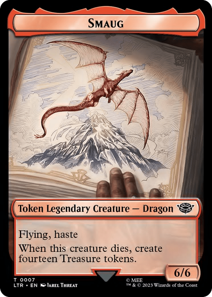 Food (10) // Smaug Double-Sided Token [The Lord of the Rings: Tales of Middle-Earth Tokens] MTG Single Magic: The Gathering  | Multizone: Comics And Games