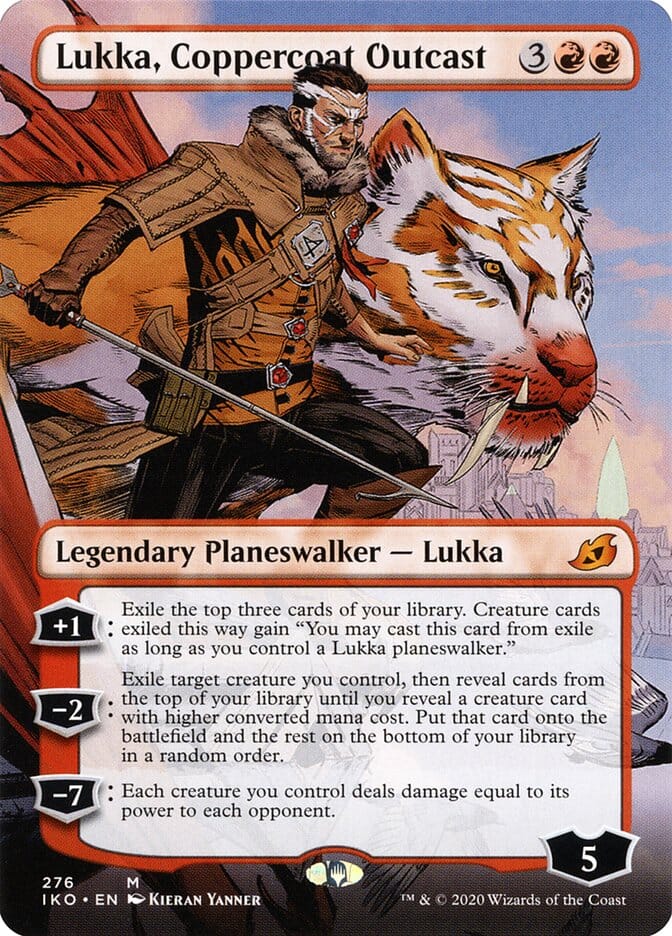 Lukka, Coppercoat Outcast (Borderless) [Ikoria: Lair of Behemoths] MTG Single Magic: The Gathering  | Multizone: Comics And Games