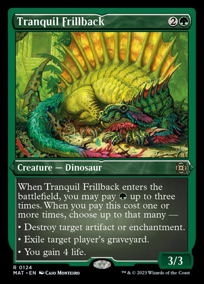 Tranquil Frillback (Foil Etched) [March of the Machine: The Aftermath] MTG Single Magic: The Gathering  | Multizone: Comics And Games
