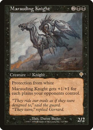 Marauding Knight [Invasion] MTG Single Magic: The Gathering  | Multizone: Comics And Games