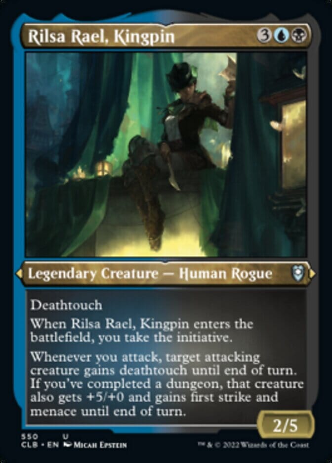 Rilsa Rael, Kingpin (Foil Etched) [Commander Legends: Battle for Baldur's Gate] MTG Single Magic: The Gathering  | Multizone: Comics And Games