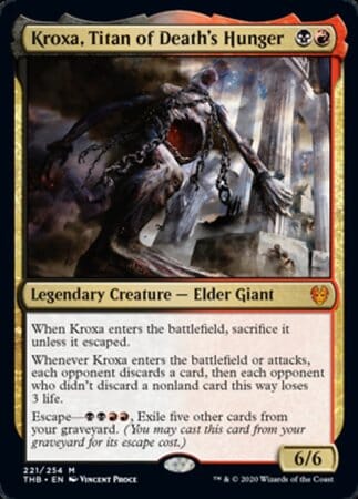 Kroxa, Titan of Death's Hunger [Theros Beyond Death] MTG Single Magic: The Gathering  | Multizone: Comics And Games