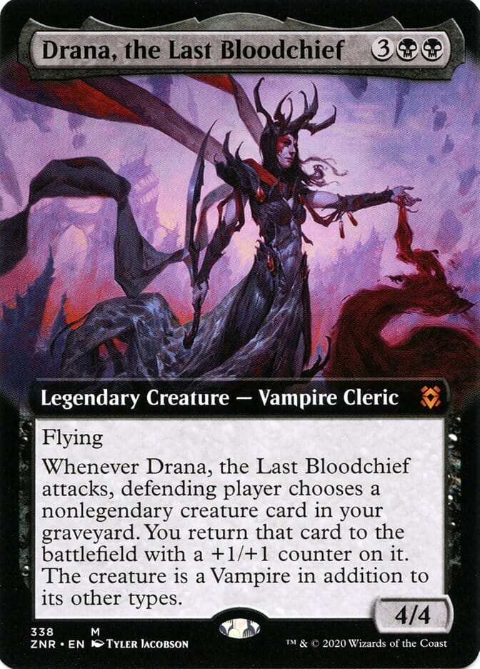 Drana, the Last Bloodchief (Extended Art) [Zendikar Rising] MTG Single Magic: The Gathering  | Multizone: Comics And Games