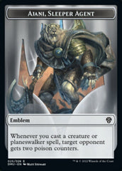 Soldier // Ajani, Sleeper Agent Emblem Double-sided Token [Dominaria United Tokens] MTG Single Magic: The Gathering  | Multizone: Comics And Games