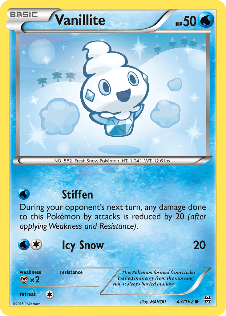Vanillite (43/162) [XY: BREAKthrough] Pokemon Single Pokémon  | Multizone: Comics And Games
