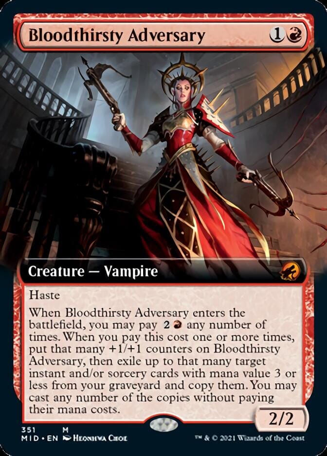 Bloodthirsty Adversary (Extended) [Innistrad: Midnight Hunt] MTG Single Magic: The Gathering  | Multizone: Comics And Games