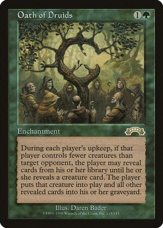 Oath of Druids [Exodus] MTG Single Magic: The Gathering  | Multizone: Comics And Games