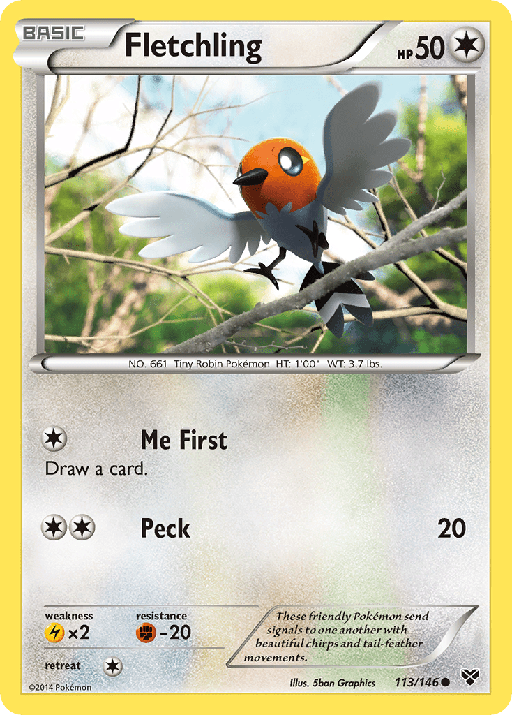 Fletchling (113/146) [XY: Base Set] Pokemon Single Pokémon  | Multizone: Comics And Games
