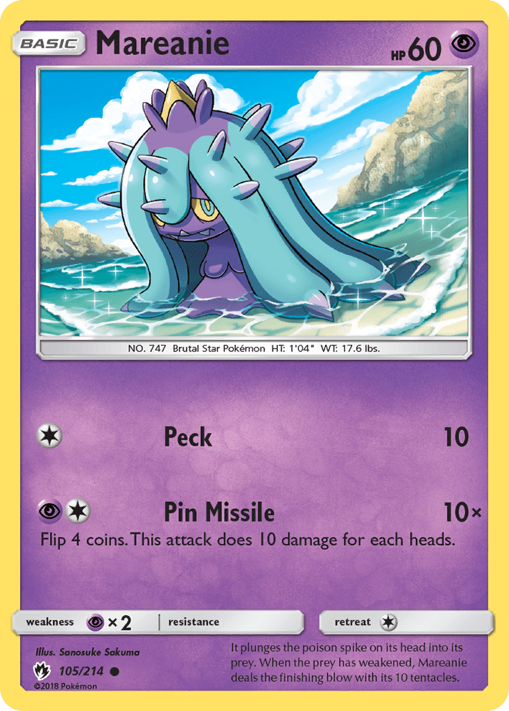 Mareanie (105/214) [Sun & Moon: Lost Thunder] Pokemon Single Pokémon  | Multizone: Comics And Games