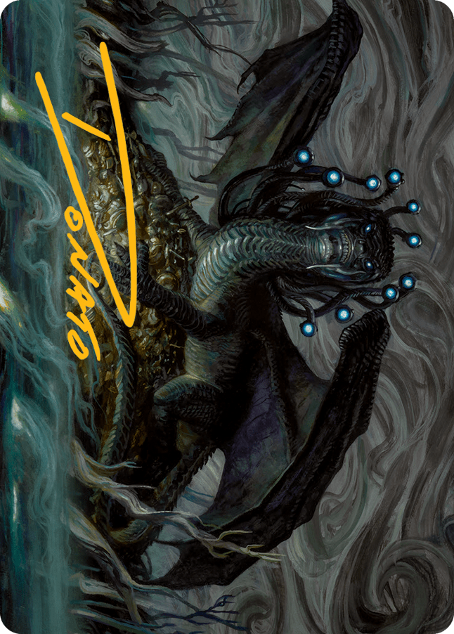 Oculus Whelp Art Card (Gold-Stamped Signature) [March of the Machine Art Series] MTG Single Magic: The Gathering  | Multizone: Comics And Games