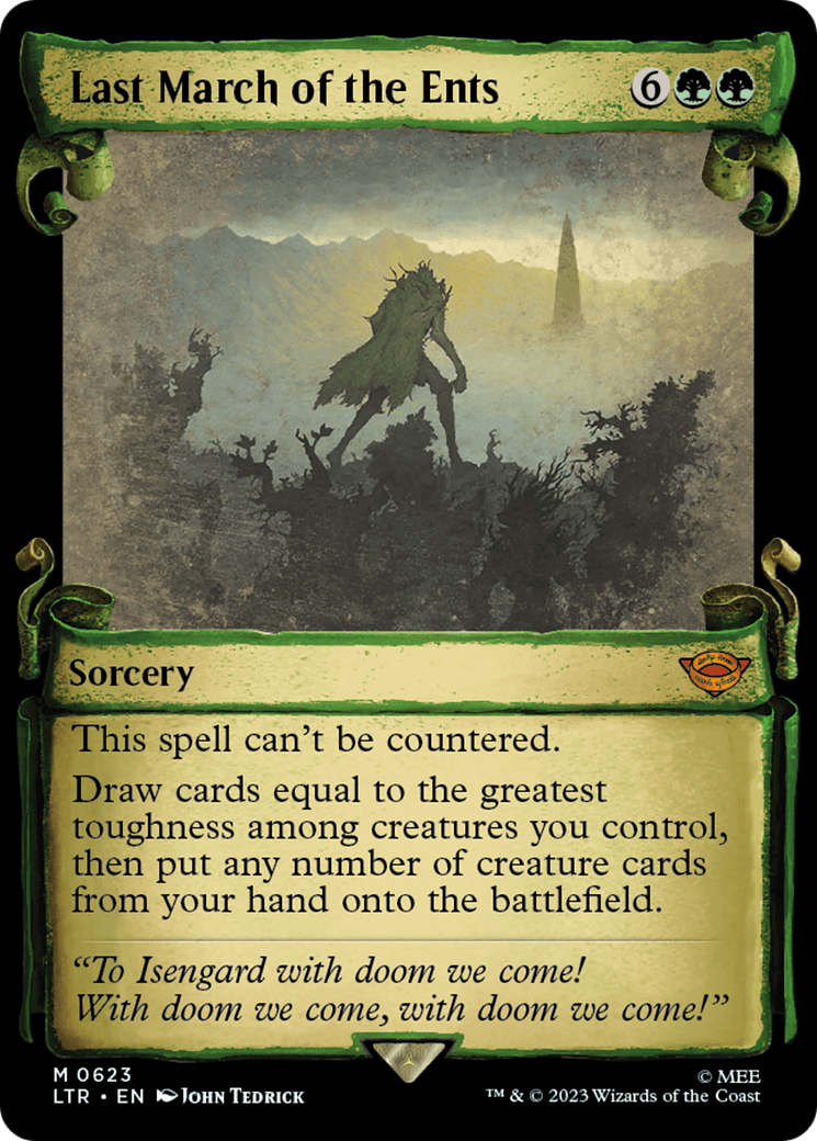 Last March of the Ents [The Lord of the Rings: Tales of Middle-Earth Showcase Scrolls] MTG Single Magic: The Gathering  | Multizone: Comics And Games