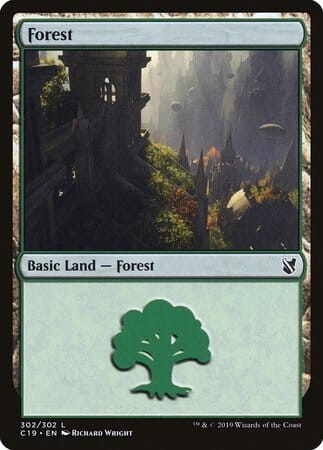 Forest (302) [Commander 2019] MTG Single Magic: The Gathering  | Multizone: Comics And Games