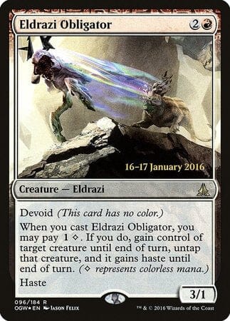 Eldrazi Obligator [Oath of the Gatewatch Promos] MTG Single Magic: The Gathering  | Multizone: Comics And Games