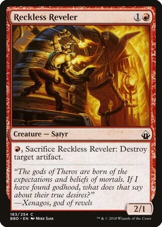 Reckless Reveler [Battlebond] MTG Single Magic: The Gathering  | Multizone: Comics And Games