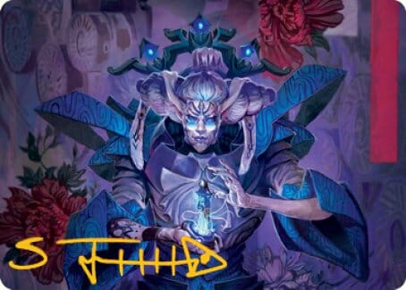 Tameshi, Reality Architect 1 Art Card (Gold-Stamped Signature) [Kamigawa: Neon Dynasty Art Series] MTG Single Magic: The Gathering  | Multizone: Comics And Games