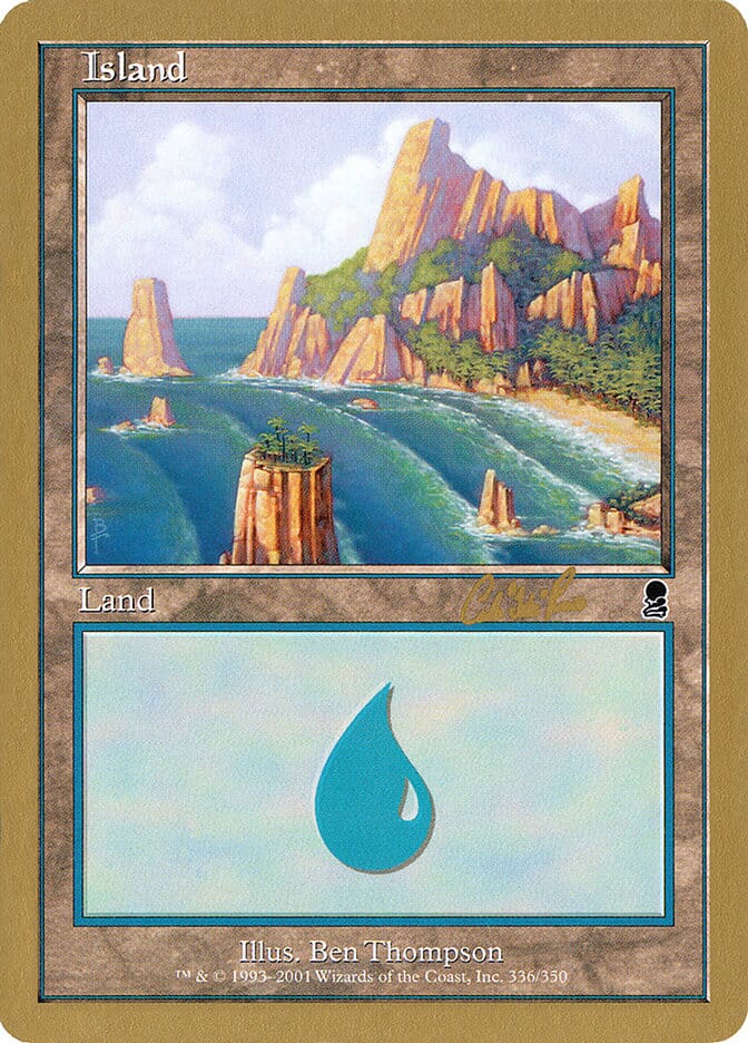 Island (cr336) (Carlos Romao) [World Championship Decks 2002] MTG Single Magic: The Gathering  | Multizone: Comics And Games