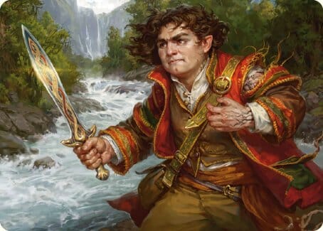 Frodo Baggins Art Card (16/81) [The Lord of the Rings: Tales of Middle-earth Art Series] MTG Single Magic: The Gathering  | Multizone: Comics And Games
