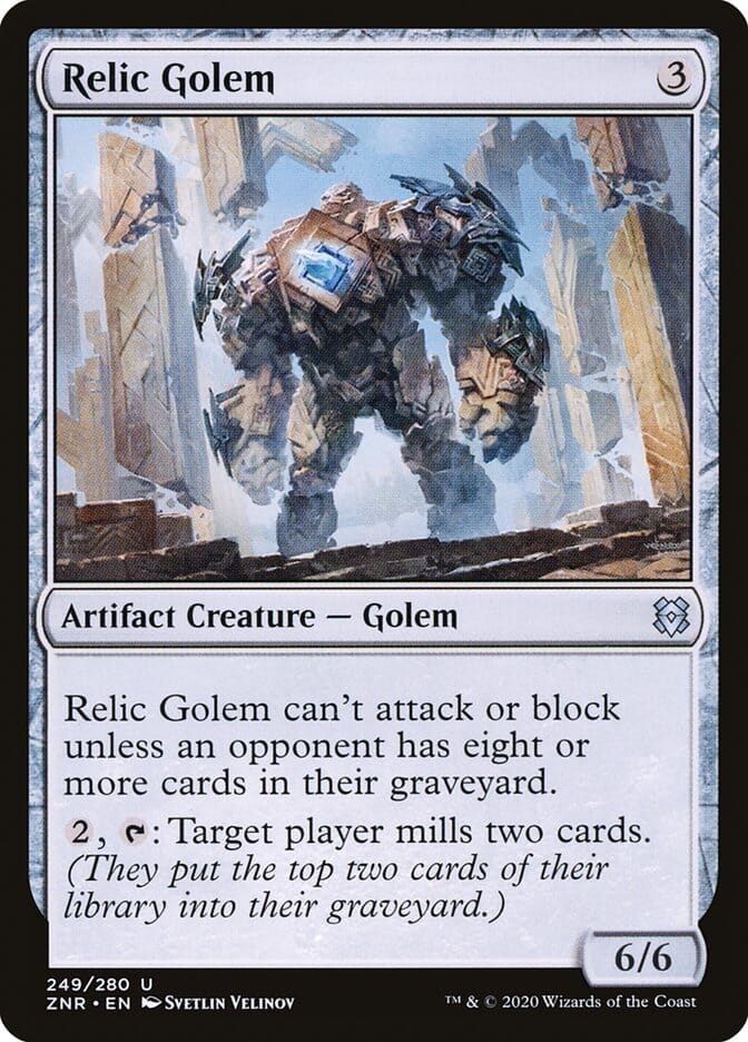 Relic Golem [Zendikar Rising] MTG Single Magic: The Gathering  | Multizone: Comics And Games