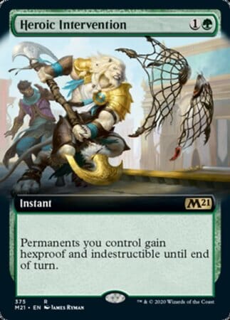 Heroic Intervention (Extended Art) [Core Set 2021] MTG Single Magic: The Gathering  | Multizone: Comics And Games