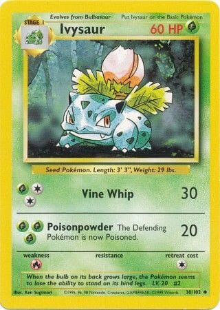 Ivysaur (30/102) [Base Set Unlimited] Pokemon Single Pokémon  | Multizone: Comics And Games