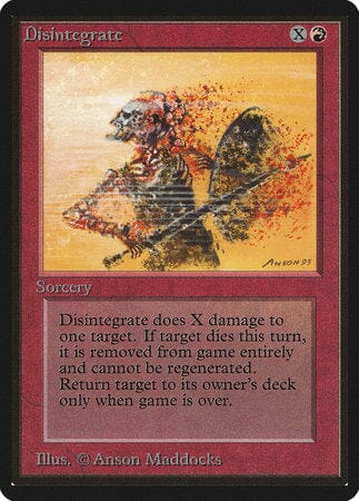 Disintegrate [Limited Edition Beta] MTG Single Magic: The Gathering  | Multizone: Comics And Games