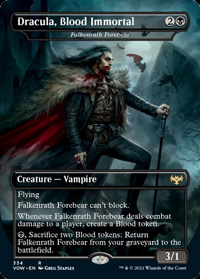 Falkenrath Forebear - Dracula, Blood Immortal [Innistrad: Crimson Vow] MTG Single Magic: The Gathering  | Multizone: Comics And Games