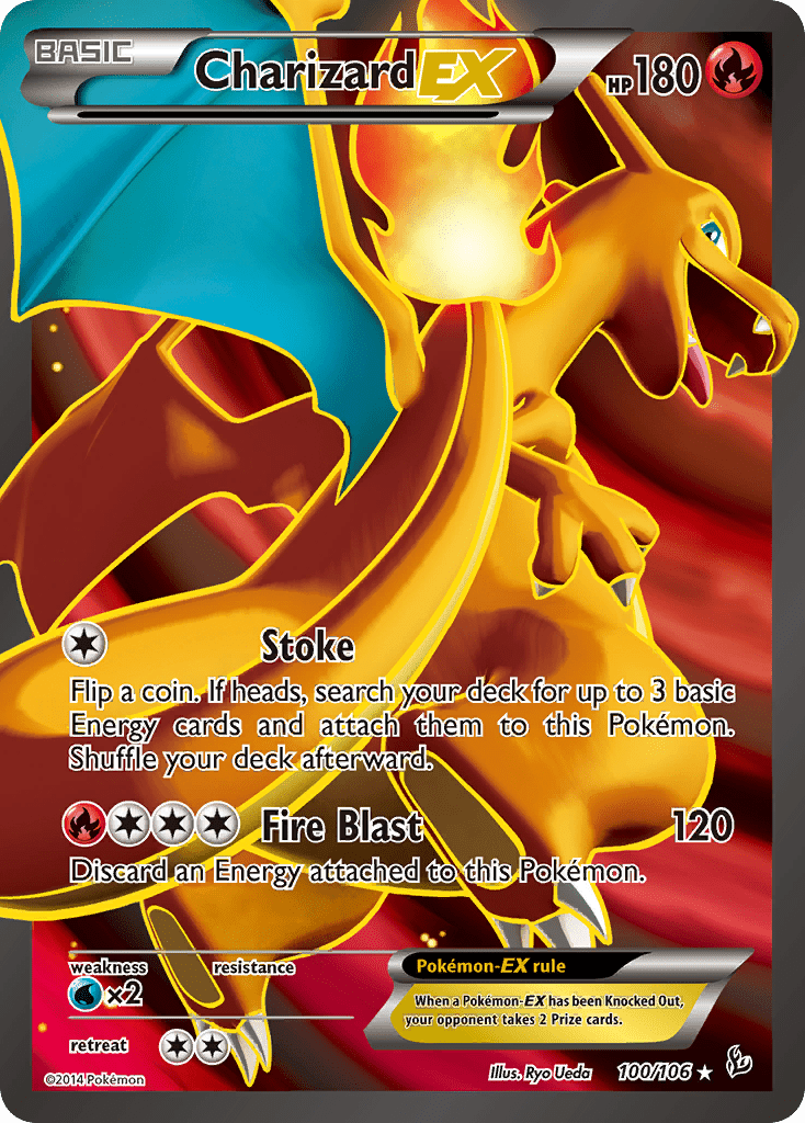 Charizard EX (100/106) [XY: Flashfire] Pokemon Single Pokémon  | Multizone: Comics And Games
