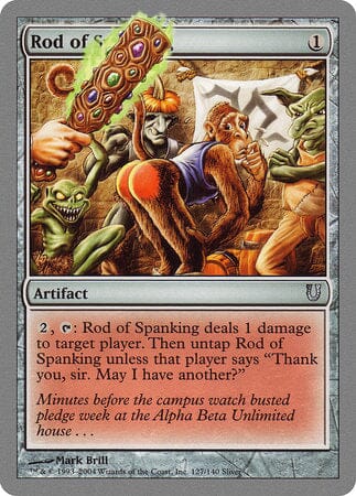 Rod of Spanking [Unhinged] MTG Single Magic: The Gathering  | Multizone: Comics And Games