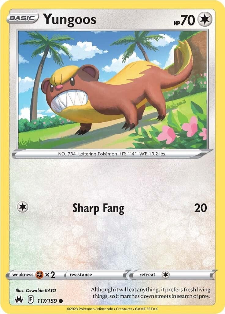 Yungoos (117/159) [Sword & Shield: Crown Zenith] Pokemon Single Pokémon  | Multizone: Comics And Games
