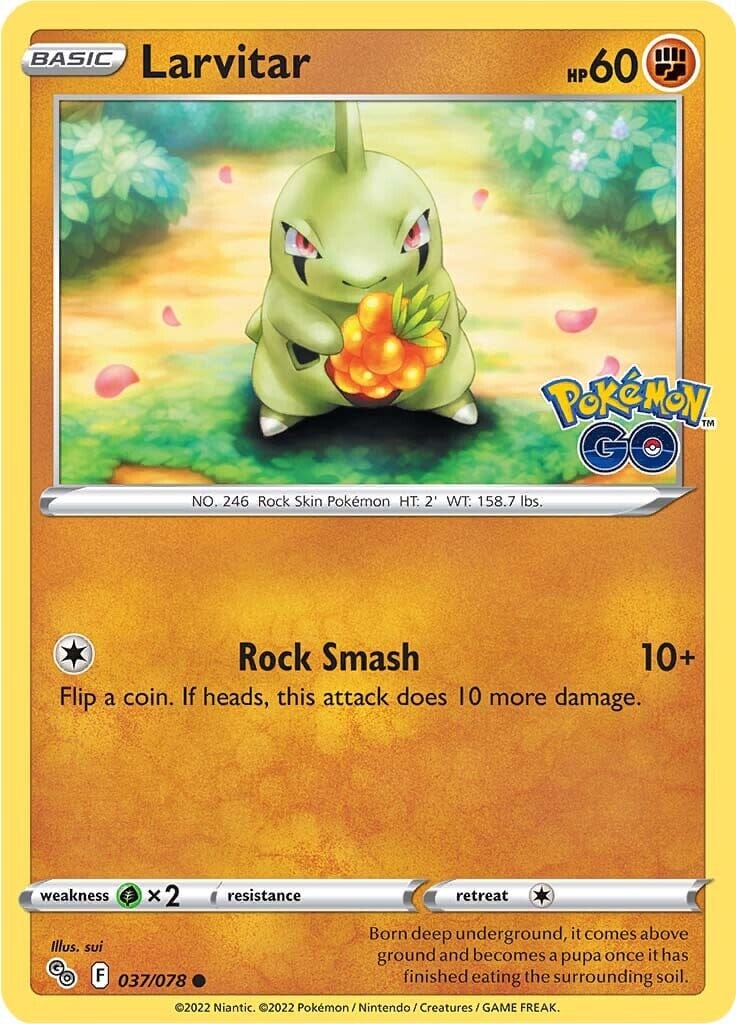 Larvitar (037/078) [Pokémon GO] Pokemon Single Pokémon  | Multizone: Comics And Games