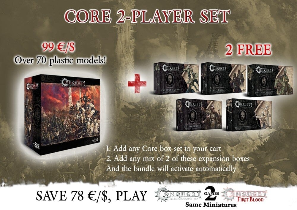 Core Box (2 Player Starter) Set Conquest Para Bellum Wargames  | Multizone: Comics And Games