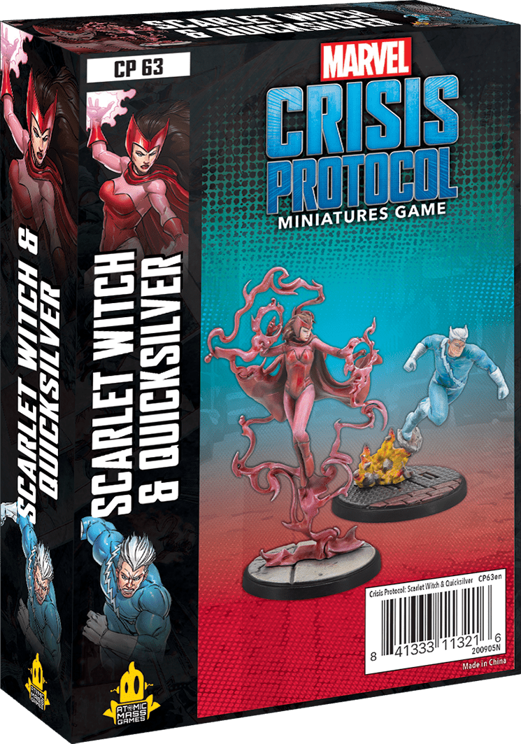 Marvel Crisis Protocol: Quicksilver and Scarlet Witch Marvel Crisis Protocol Atomic Mass Games  | Multizone: Comics And Games