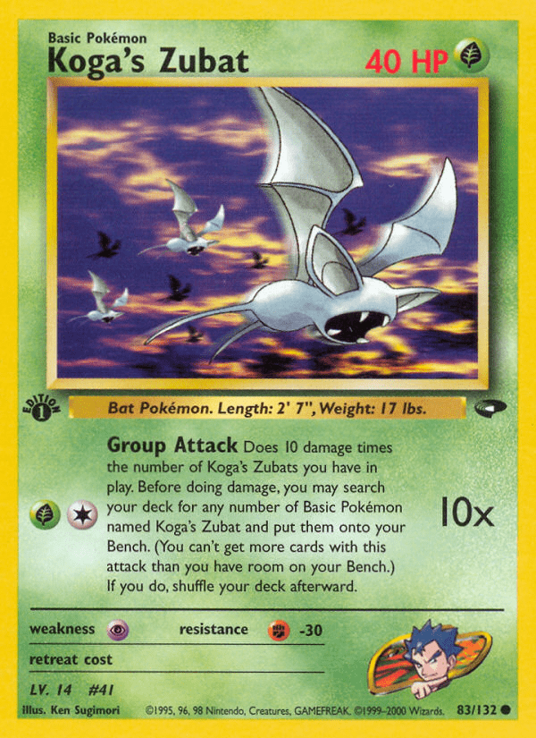 Koga's Zubat (83/132) [Gym Challenge 1st Edition] Pokemon Single Pokémon  | Multizone: Comics And Games