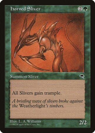 Horned Sliver [Tempest] MTG Single Magic: The Gathering  | Multizone: Comics And Games