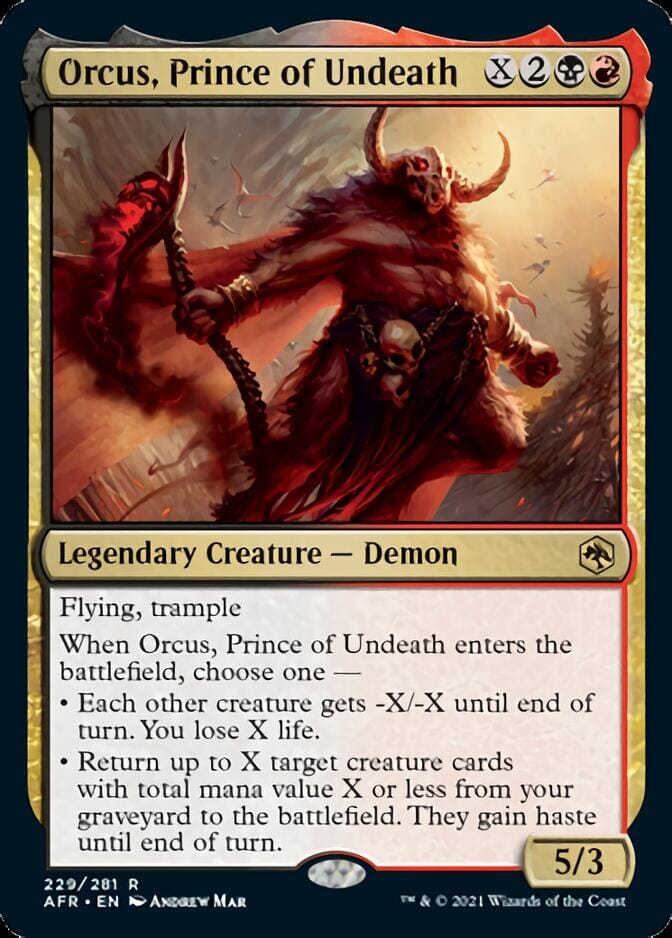 Orcus, Prince of Undeath [Dungeons & Dragons: Adventures in the Forgotten Realms] MTG Single Magic: The Gathering  | Multizone: Comics And Games