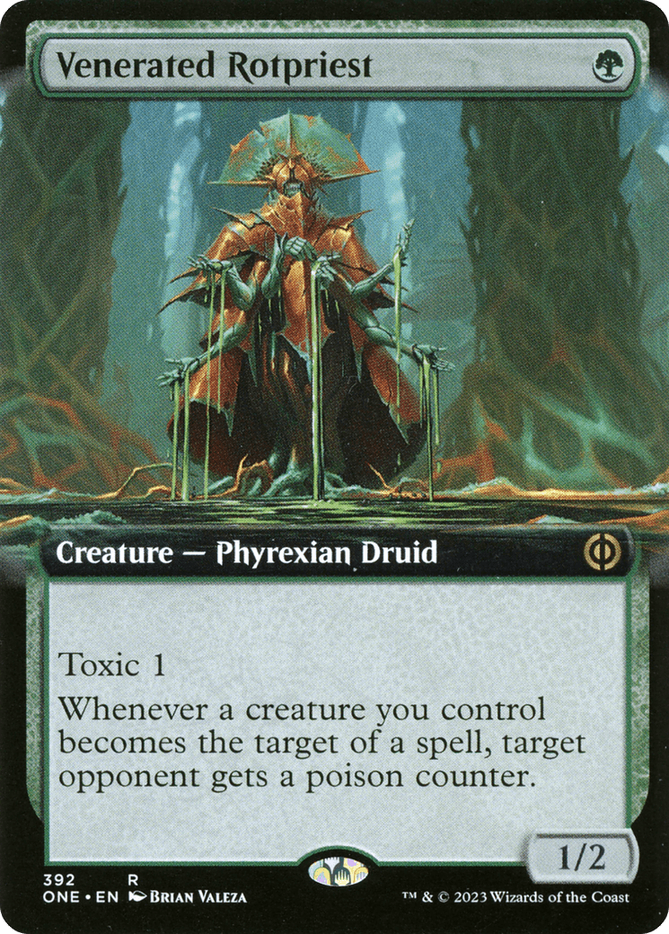 Venerated Rotpriest (Extended Art) [Phyrexia: All Will Be One] MTG Single Magic: The Gathering  | Multizone: Comics And Games