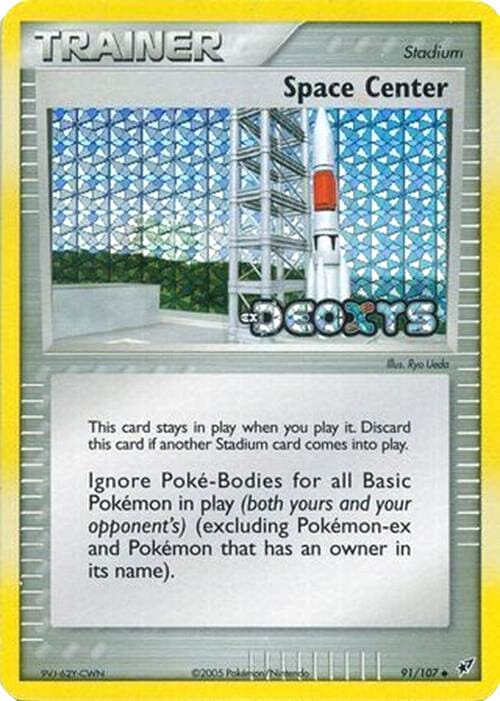 Space Center (91/107) (Stamped) [EX: Deoxys] Pokemon Single Pokémon  | Multizone: Comics And Games
