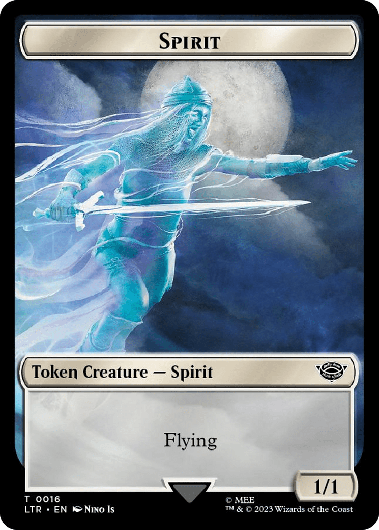 Spirit // Food (0022) Double-Sided Token (Surge Foil) [The Lord of the Rings: Tales of Middle-Earth Tokens] MTG Single Magic: The Gathering  | Multizone: Comics And Games