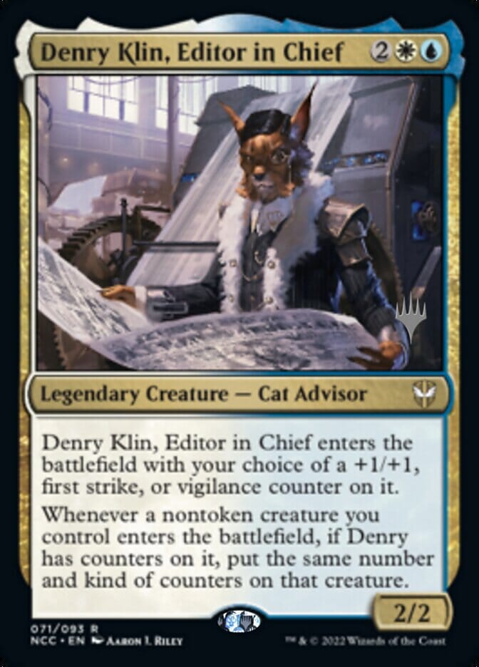 Denry Klin, Editor in Chief (Promo Pack) [Streets of New Capenna Commander Promos] MTG Single Magic: The Gathering  | Multizone: Comics And Games