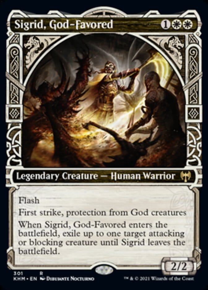 Sigrid, God-Favored (Showcase) [Kaldheim] MTG Single Magic: The Gathering  | Multizone: Comics And Games