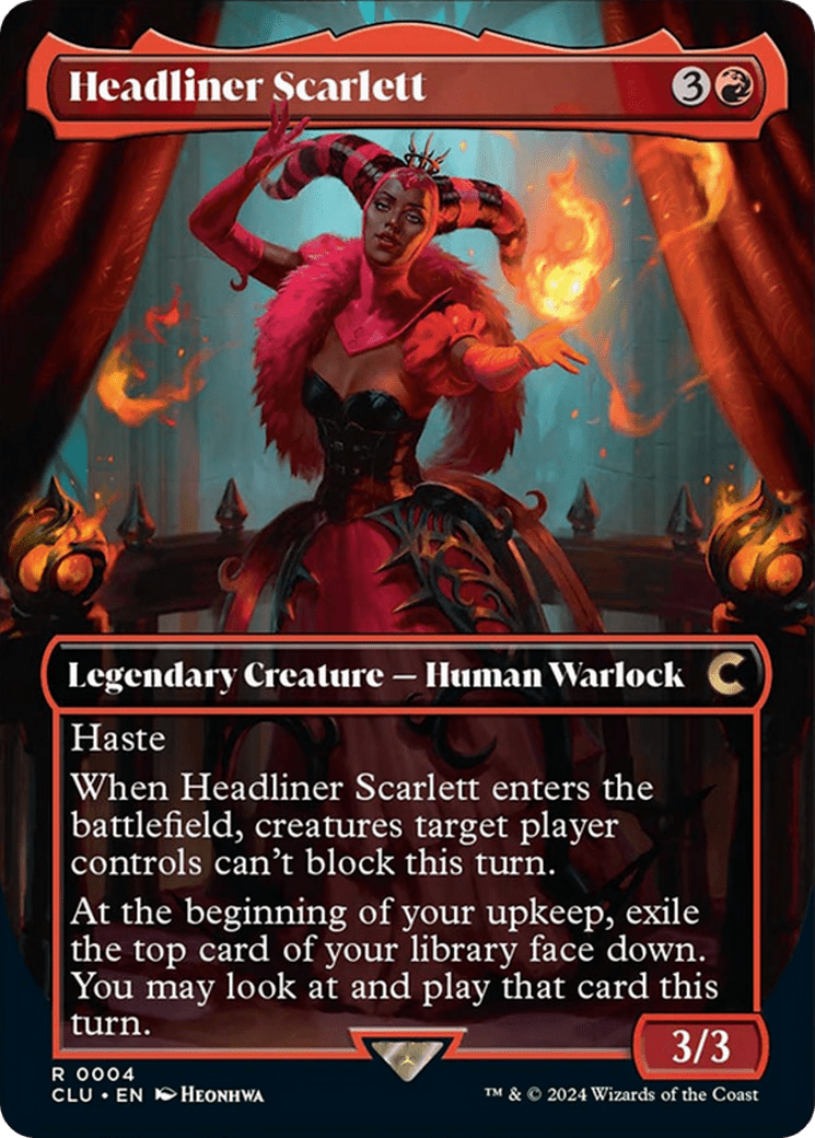 Headliner Scarlett (Borderless) [Ravnica: Clue Edition] MTG Single Magic: The Gathering  | Multizone: Comics And Games