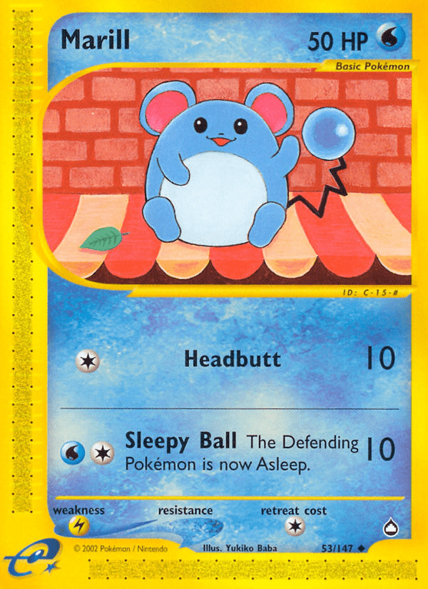 Marill (53/147) [Aquapolis] Pokemon Single Pokémon  | Multizone: Comics And Games
