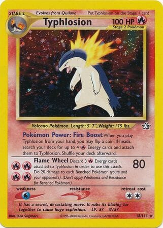 Typhlosion (18/111) [Neo Genesis Unlimited] Pokemon Single Pokémon  | Multizone: Comics And Games