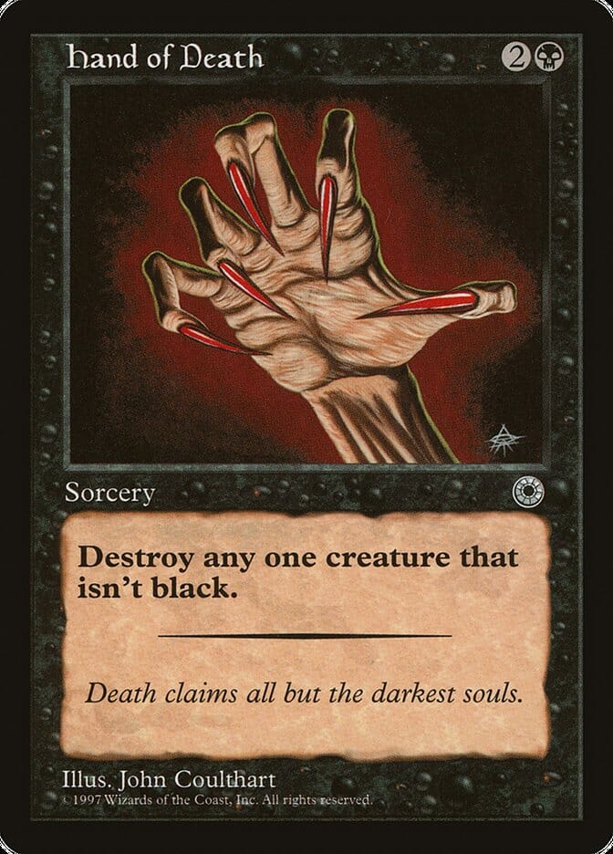 Hand of Death (Without Creature Color Explanation) [Portal] MTG Single Magic: The Gathering  | Multizone: Comics And Games