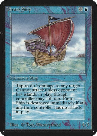 Pirate Ship [Limited Edition Alpha] MTG Single Magic: The Gathering  | Multizone: Comics And Games