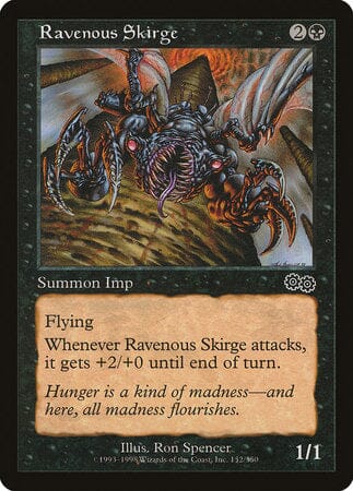 Ravenous Skirge [Urza's Saga] MTG Single Magic: The Gathering  | Multizone: Comics And Games